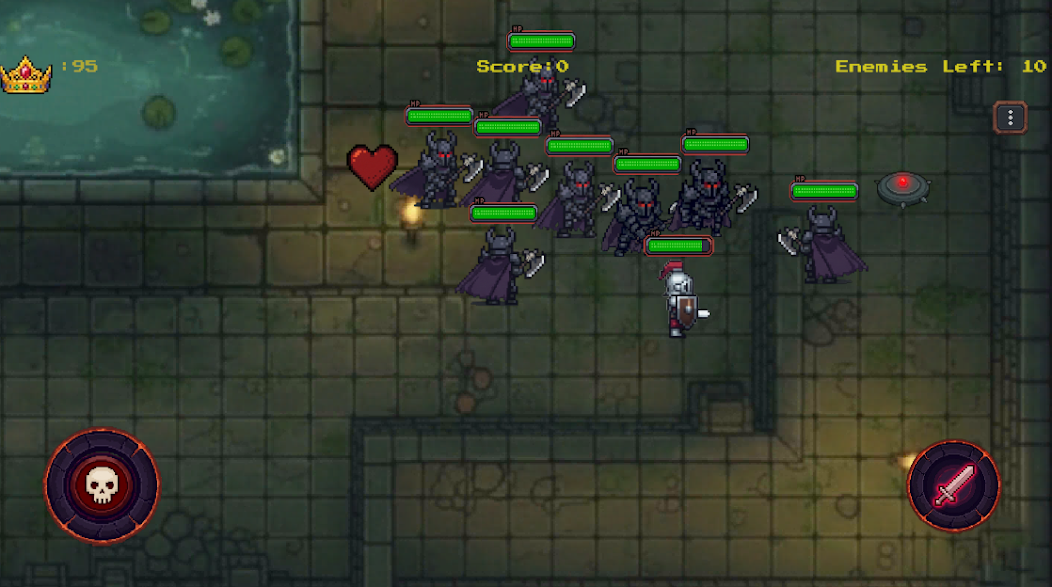 Dungeon Paladin oyun içi ekran görüntüsü